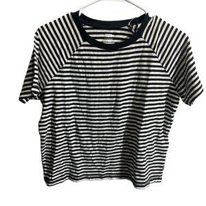 Levis Striped Black & White T-Shirt Standard Fit Size M
